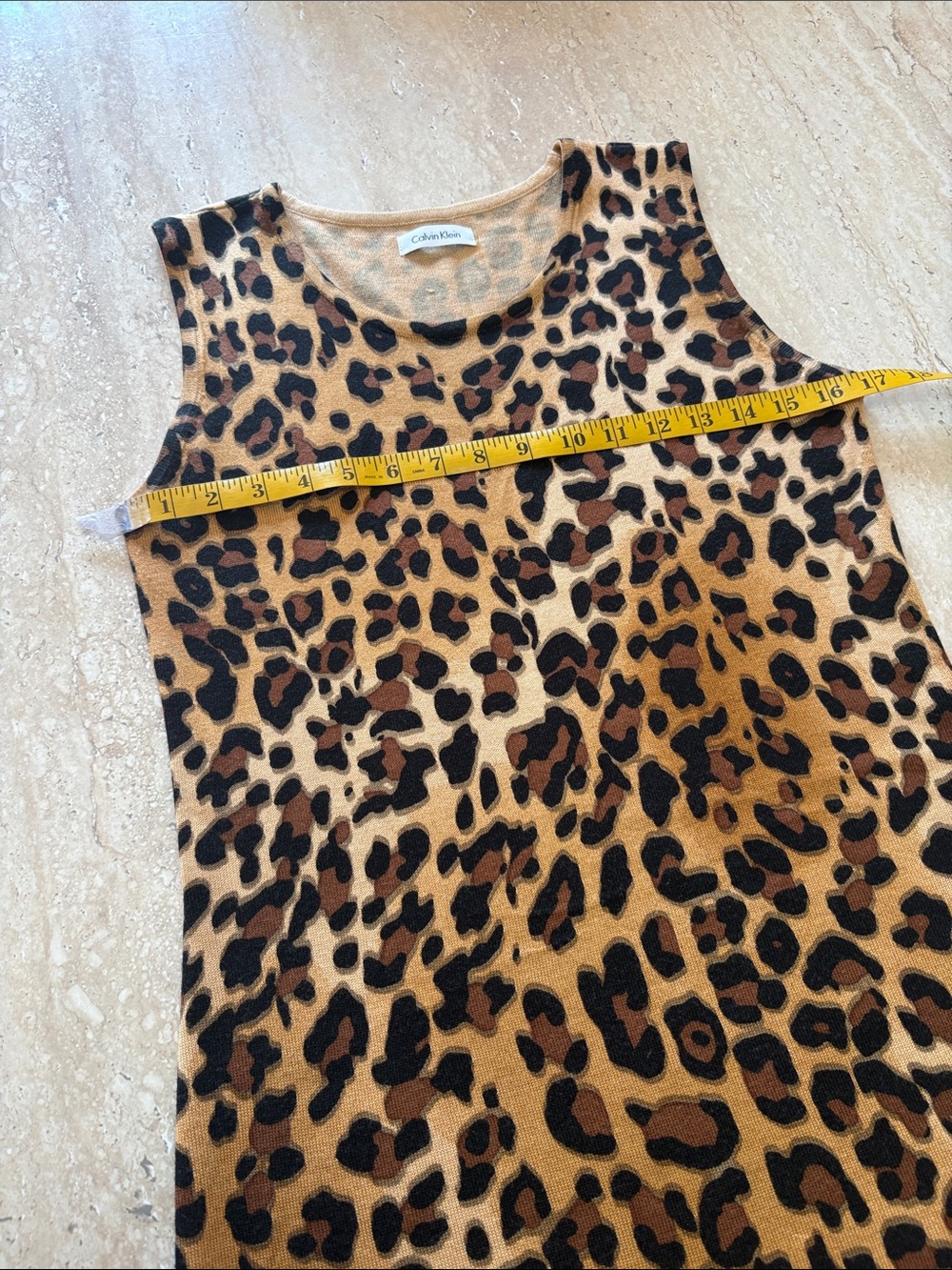 NWOT Calvin Klein Animal Print stretchy dress - Picture 6 of 10